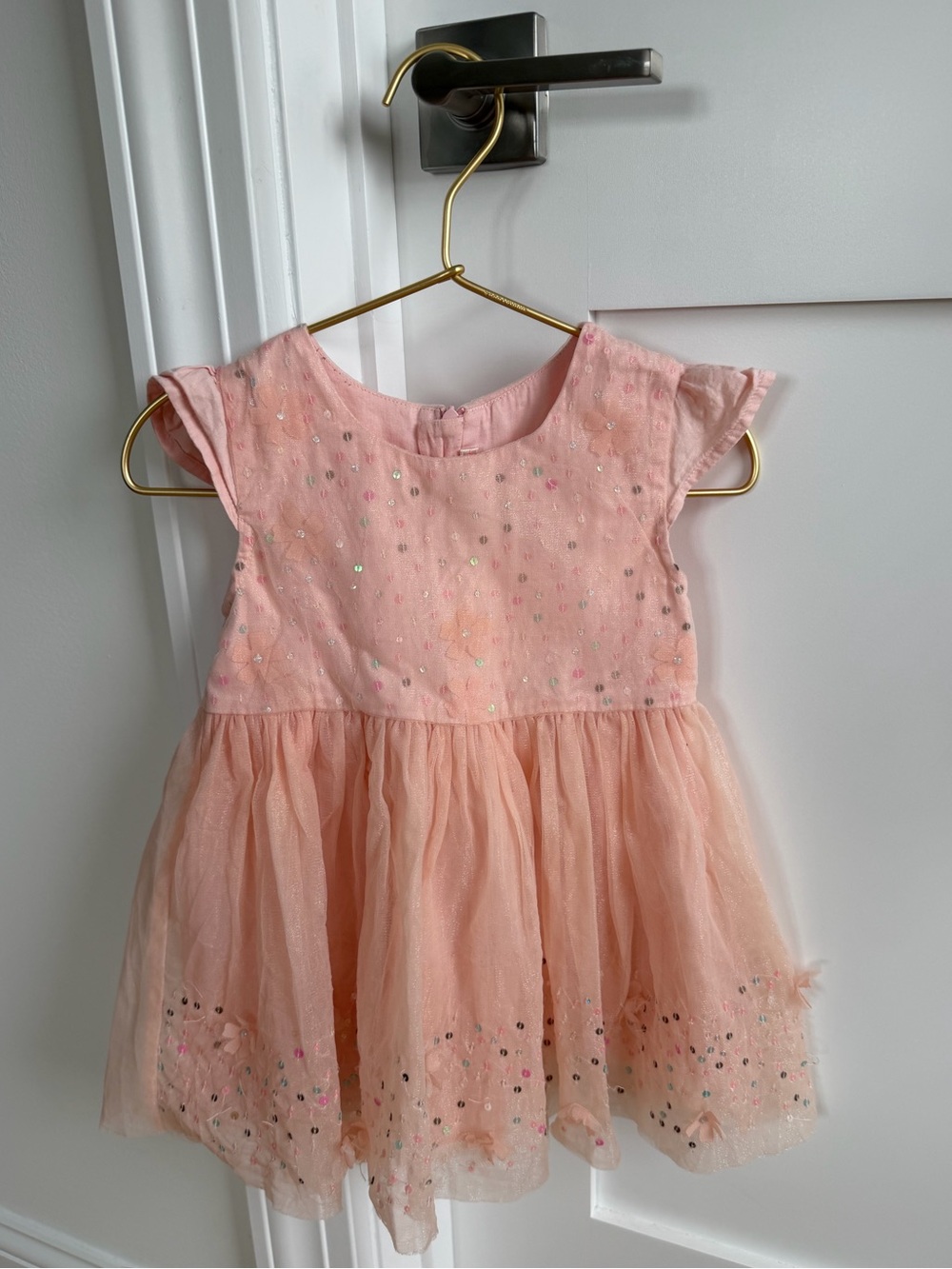 2T Billieblush Pink Ceremony Sequin Tulle Kids Designer Dress - LIKE NEW